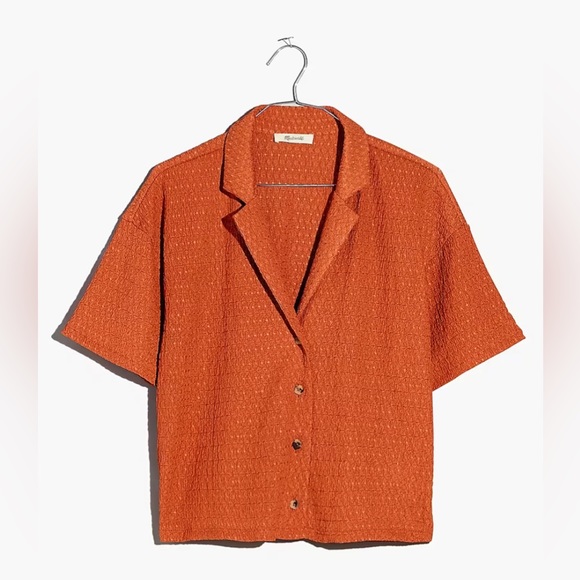 Madewell Tops - NEW MADEWELL- Crinkle-Knit Button-Front Top